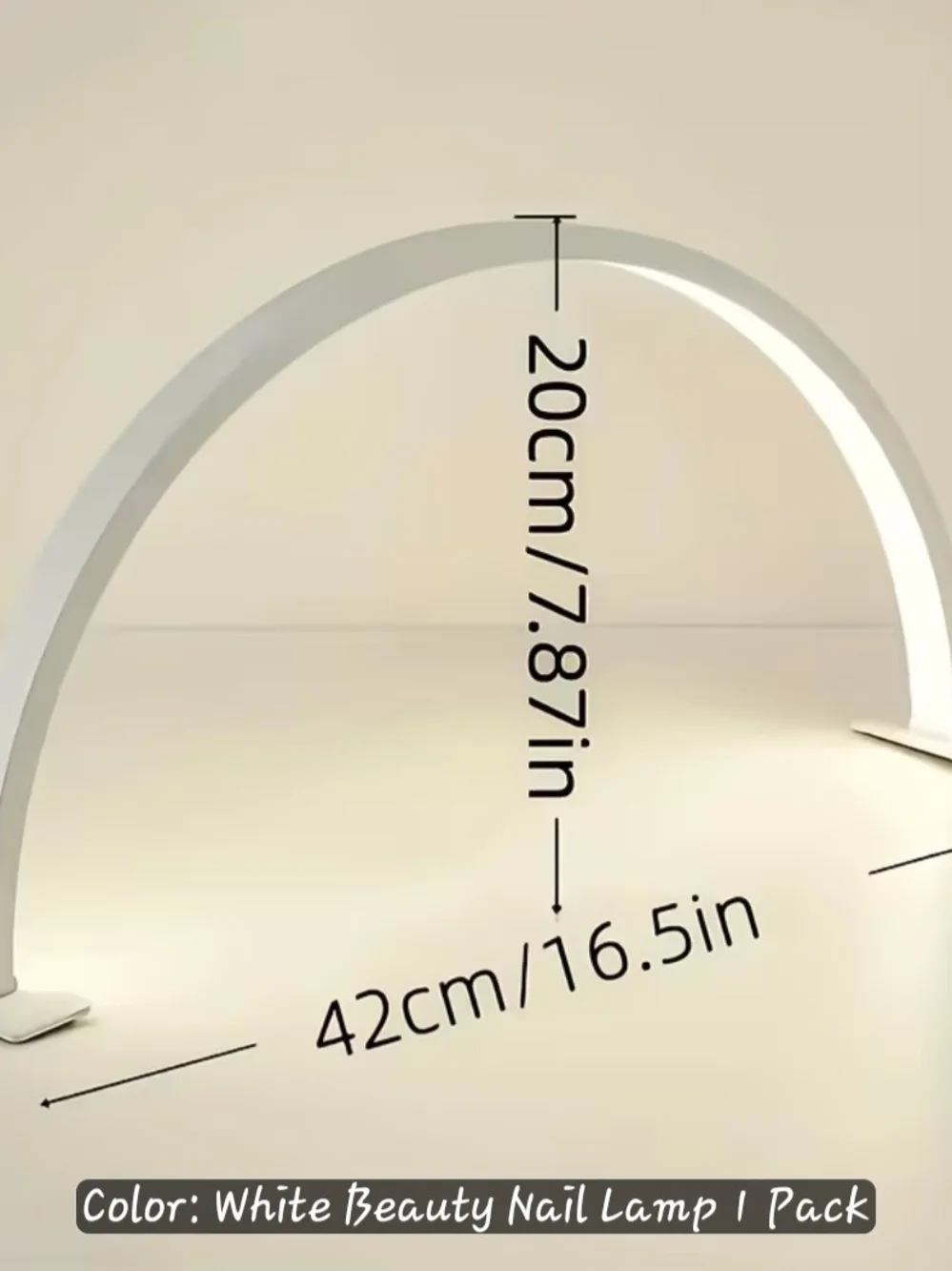 White Arch Nail Lamp - LED Beauty Lamp